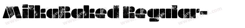 MilkaBaked Regular字体转换